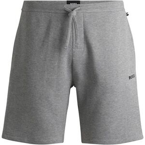 Boss Mens Waffle Relaxed Fit Shorts / Gray